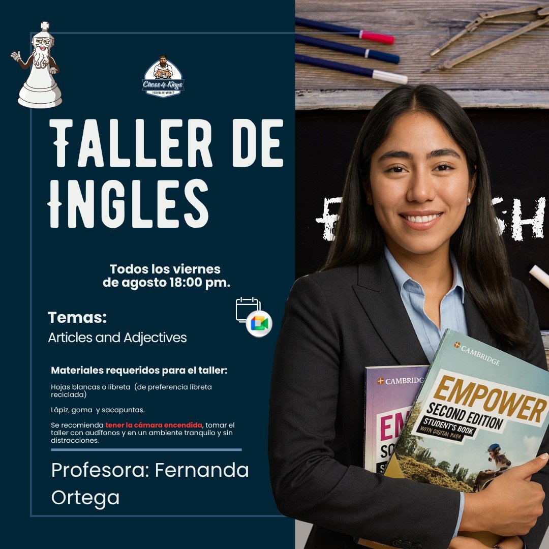 Taller de Inglés de Chess4Kings